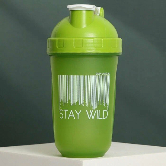 Шейкер пластиковый Stay Wild, 500 мл 9582946