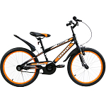 Велосипед TORRENT Planeta, Черный, оранжевый (дорожный, 1 скорость, рама сталь, колеса 20") (20" / 10,5")