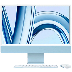 Моноблок 24" Apple iMac Retina 4,5K (M3 8C CPU, 10C GPU)/ 8GB/ SSD 256GB), голубой