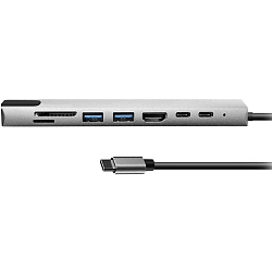 USB Type-C-Хаб BION BXP-A-USBC-MULTI-01, 100мб/с, 100W