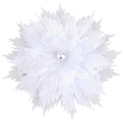 Бант для волос на резинке школьный, белый, 11 см, Принцессы 10048215