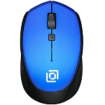 Мышь БП OKLICK 488MW синий/черный,  USB