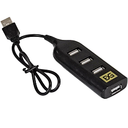 USB-Хаб ExeGate EX293976RUS DUB-42 черный