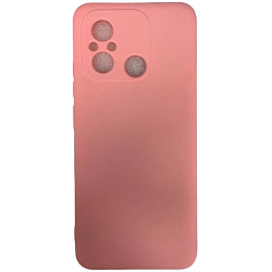 Задняя накладка SILICONE COVER Soft Matte для Xiaomi Redmi 12C Розовый