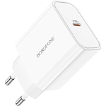 Сетевое ЗУ 1Type-C BOROFONE BA57A, Easy, белый, PD20W, белый