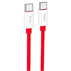 Кабель Type-C <--> Type-C  1.0м HOCO X87 Magic, красный, 60W