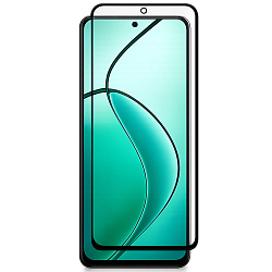 Противоударное стекло 5D ZIBELINO для Realme 14 5G/14T 5G/13 5G/12 4G/5G/12x 5G/Narzo 70 Pro 5G (6.72'') черный с вырезом