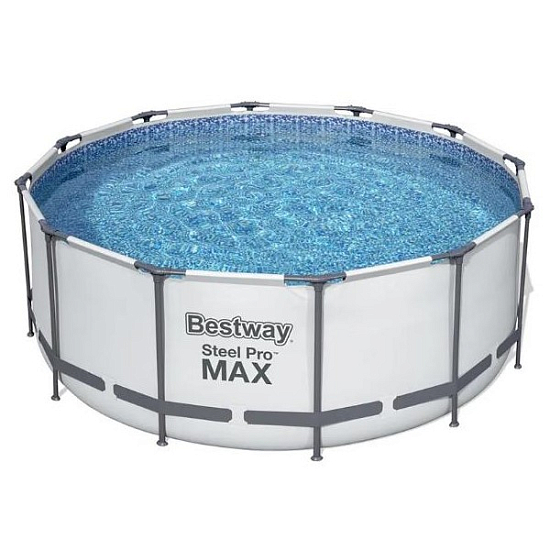 Бассейн каркасный Bestway 56420, 366 х 122 см, 10250 л, с фильтр-насосом, лестницей, тентом