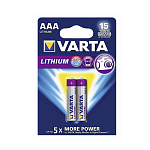 Элемент питания VARTA LR03 BL-2 Professional Lithium (2/20/100)
