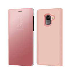 Чехол футляр-книга FAISON для SAMSUNG Galaxy A6 (2018), MIRROR, розовый