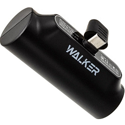 Внешний АКБ WALKER WB-950 Mini, (5000mAh), Lightning, черный