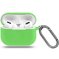 Силиконовый чехол ISA для AirPods Pro с карабином №20 spearmint