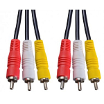 Кабель 3RCA <--> 3RCA  1.5м PERFEO R3103 чёрный