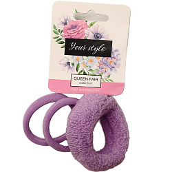 Резинка для волос "Махрушка" (набор 3 шт) простой стиль, 4 см, микс   9732023