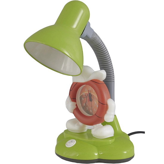 Светильник настольный с часами CAMELION KD-388 зелёный