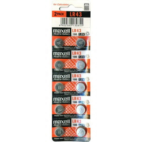 Элемент питания MAXELL AG12 (386) (SR43W) (LR43) BL-10