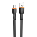 Кабель USB <--> Type-C  1.0м BOROFONE BX118 Black