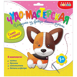 Игрушка из фетра своими руками. Собачка