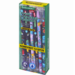 Ручки BRAUBERG KIDS "AMONG CATS", СИНИЕ, КОМПЛЕКТ 12 ШТ 144099