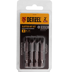Набор бит SL5/16"x2", 4 шт. Denzel