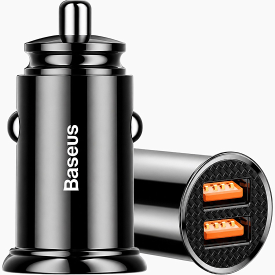Авто ЗУ 2USB BASEUS CCALL-YD01  черный, 30W