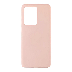 Cиликоновый чехол NONAME для Samsung Galaxy S20 Ultra (Розовое золото), матовый