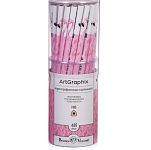 Карандаш чернографитный 3 мм ArtGraphix. Fun "Фламинго", НВ, трёхгранный, пластиковый корпус