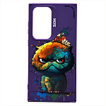 Задняя накладка SC335 для Samsung Galaxy S24 Ultra  (кот) (violet) (232923)