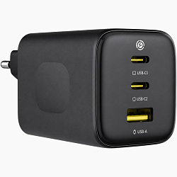 Сетевое ЗУ 1USB/2Type-C BASEUS E0121400 черный, 100W