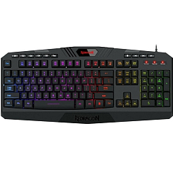 Клавиатура DEFENDER Redragon, Harpe Pro, мембранная, кабель 1.8м , цвет: чёрный