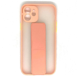 Задняя накладка NONAME для iPhone 12/12 PRO (Розовый) подставка с магнитом