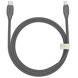 Кабель Lightning <--> Type-C  1.20м BASEUS CAGD020001 Jelly liquid, чёрный