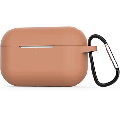 Силиконовый кейс для AirPods Pro Hang Silicon Сase с карабином Papaya