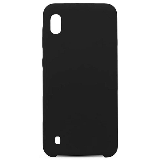 Задняя накладка SILICONE case NEW для Samsung Galaxy A10s черная
