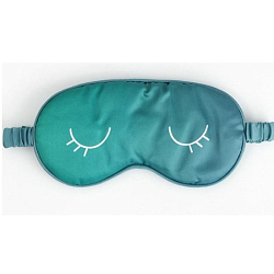 Маска для сна «Глазки», 20 х 9 см, бирюзовая 10322027