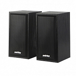 Колонки 2.0 SMARTBUY ONE (SBA-101) черный, дерево (2*3Вт)