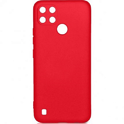 Задняя накладка ZIBELINO Soft Matte для Realme C21Y (красный) защита камеры