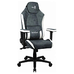 Кресло игровое Aerocool CROWN AeroSuede Steel Blue(150кг, ткань AeroSuede, 2 подуш, 2D подлокотн)