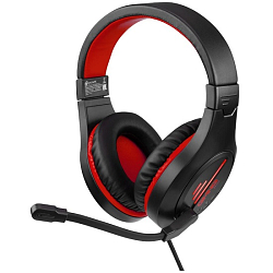 Наушники OKLICK HS-L325G черный/красный