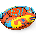 Тюбинг NIKA ТБ8К-110/ОГ "графический оранжевый" с круговым дизайном 