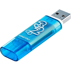 USB 32Gb SMARTBUY Glossy series голубой