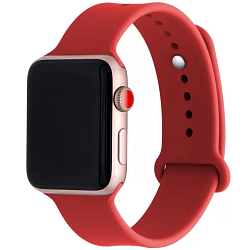 Силиконовый ремешок ISA Silicone для Apple Watch 42/44/45/49mm Бордовый