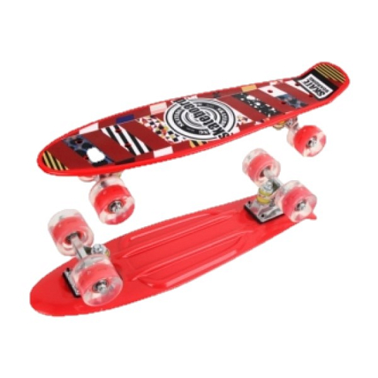 Пенниборд 56 см колеса свет. 60х45мм WX-203PUL