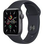 Часы Apple Watch SE (2021), 40 мм, (MKQ13) Space Gray / Midnight, Sport Band (LL) (Уценка)