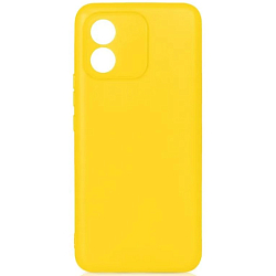 Задняя накладка Silicone Case Soft Matte для Honor X7A Жёлтый