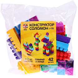 Конструктор UNICON Соломон «Семицветик», 42 детали