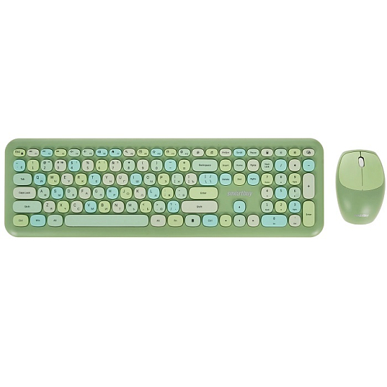 Клавиатура+мышь SMARTBUY 666395 зеленый (SBC-666395AG-G)