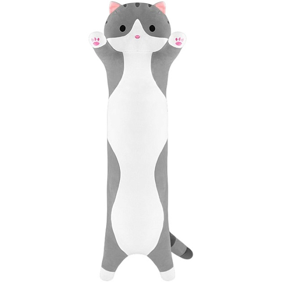 Мягкая игрушка MaxiToys «Кот Батон», цвет серый, 70 см 9239612