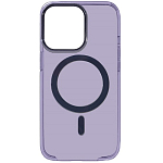 Силиконовый чехол Clear Case MagSafe для iPhone 14 Pro Max Purple (+ анимация NFC Clear ) ORG