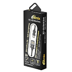 Кабель USB <--> Lightning  1.0м RITMIX RCC-426 Metal, серый